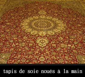 tapis de soie noués à la main
