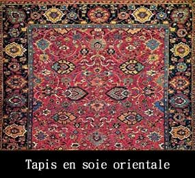 Tapis en soie orientale